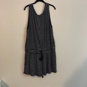 Caslon Navy Striped romper